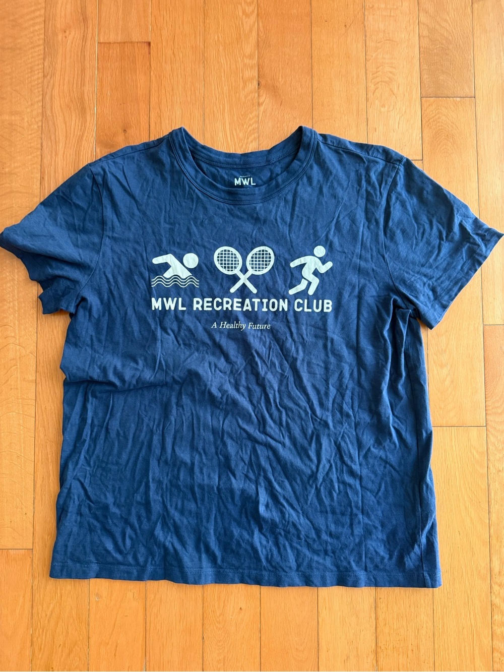 Madewell MWL Recreation Club Tee - Twilight Navy Blue
